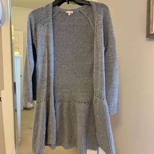 Shimmery grey cardigan